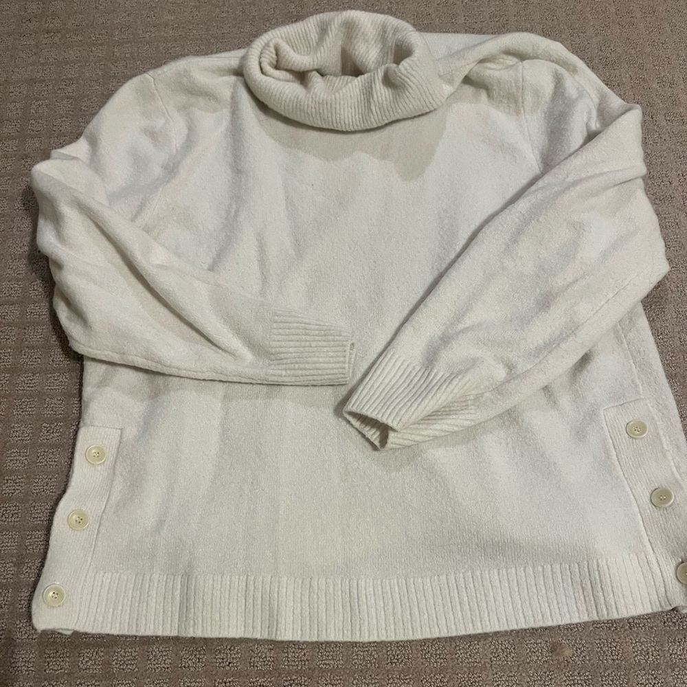 J. Crew Cream Cowl Neck Sweater